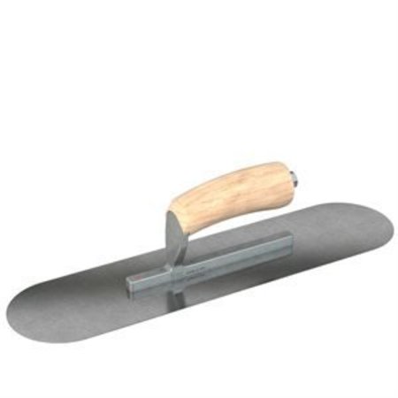 STEEL CITY TROWELS BY BON Bon 66-202 Pool Trowel, Carbon Steel, 8 X 3, Wood 66-202